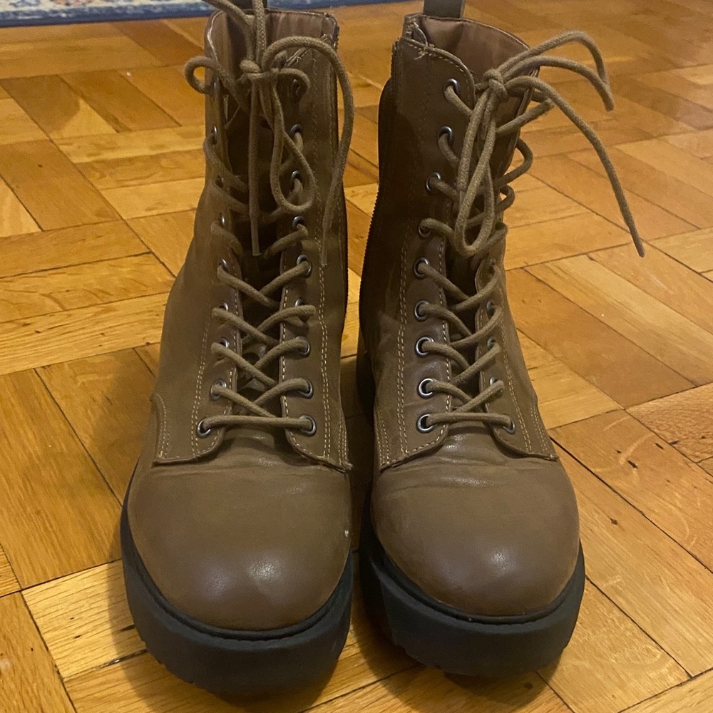 Coconuts by Matisse Brown Combat Boots